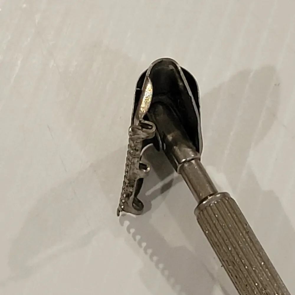 Rare Vintage Rhodes Kriss Kross Swivel Head Injector Safety Razor